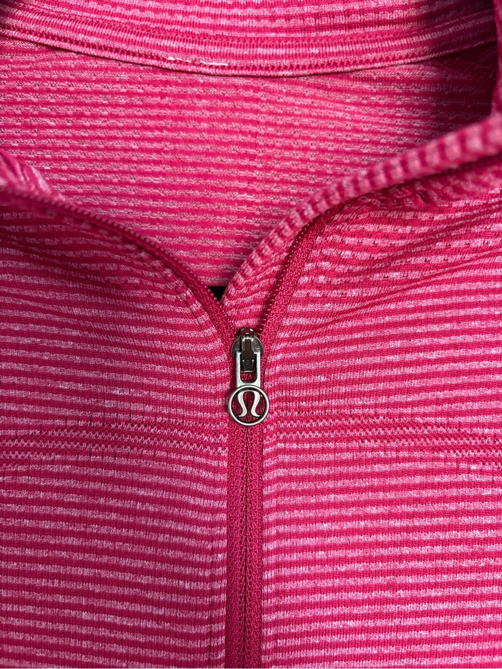 Lululemon Run Swiftly Half Zip Pullover Pink red Heather Thumbholes Women’s S - Picture 3 of 3